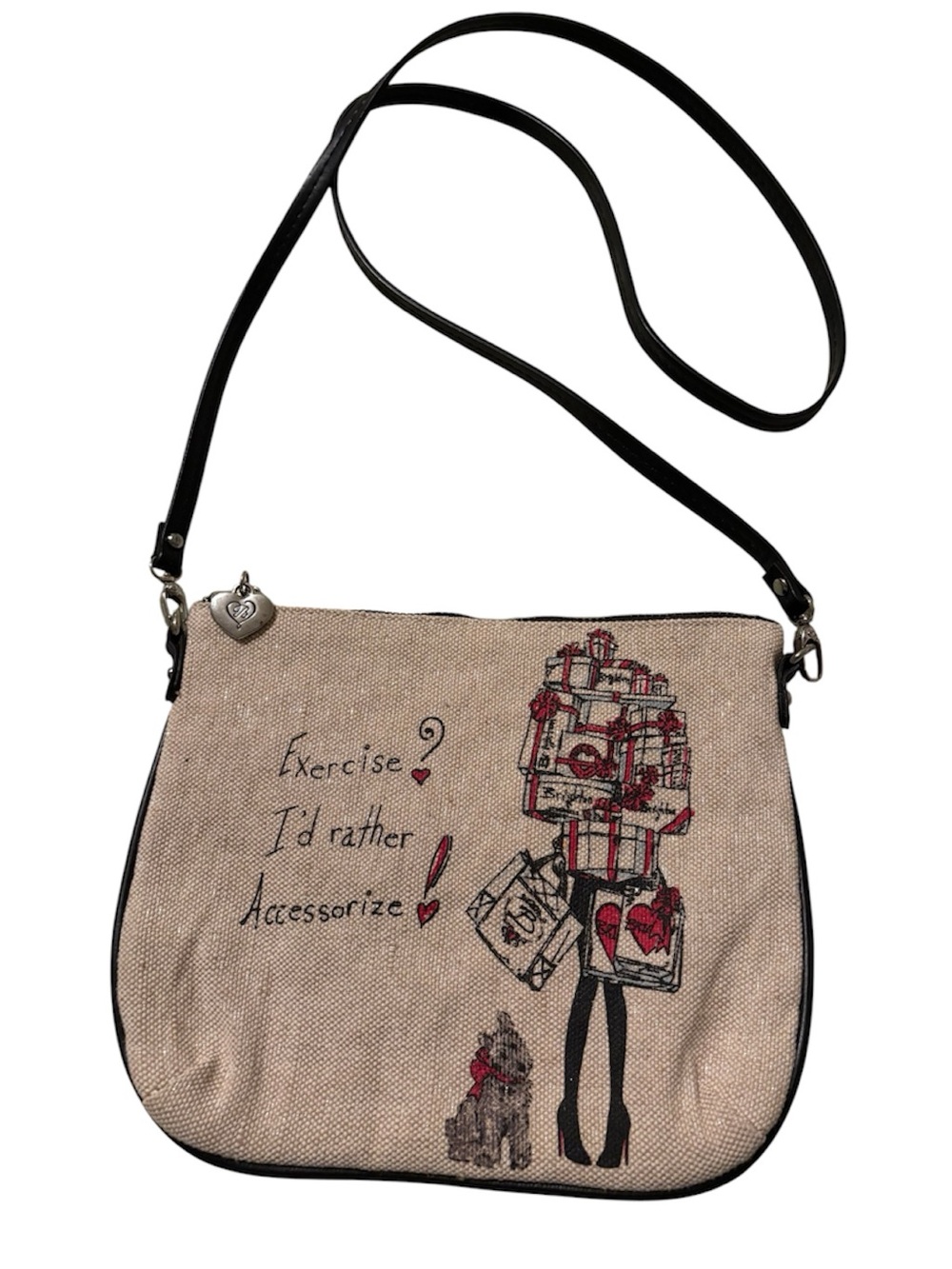 Brighton Scottie canvas crossbody - Like New - Picture 1 of 6